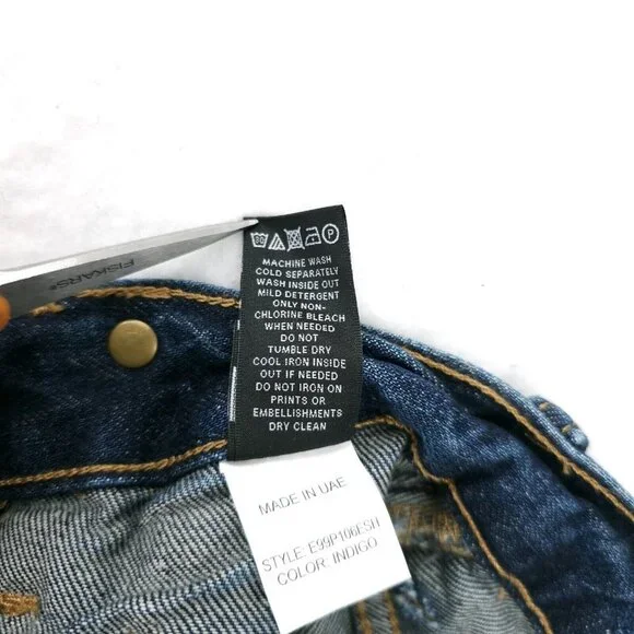 NWT PRPS Challenger Denim Shorts Indigo Blue Straight Leg Distressed Size 29